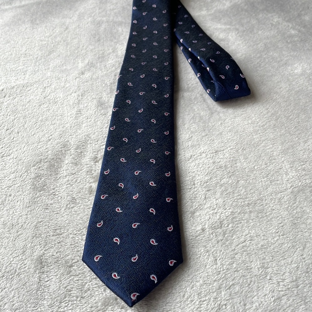 Copenhagen navy paisley tie